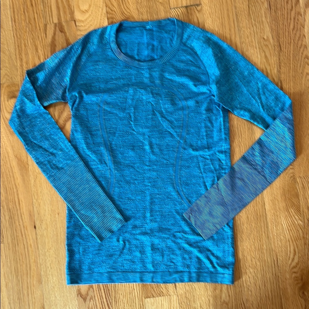 lululemon athletica Blue Long Sleeve Top